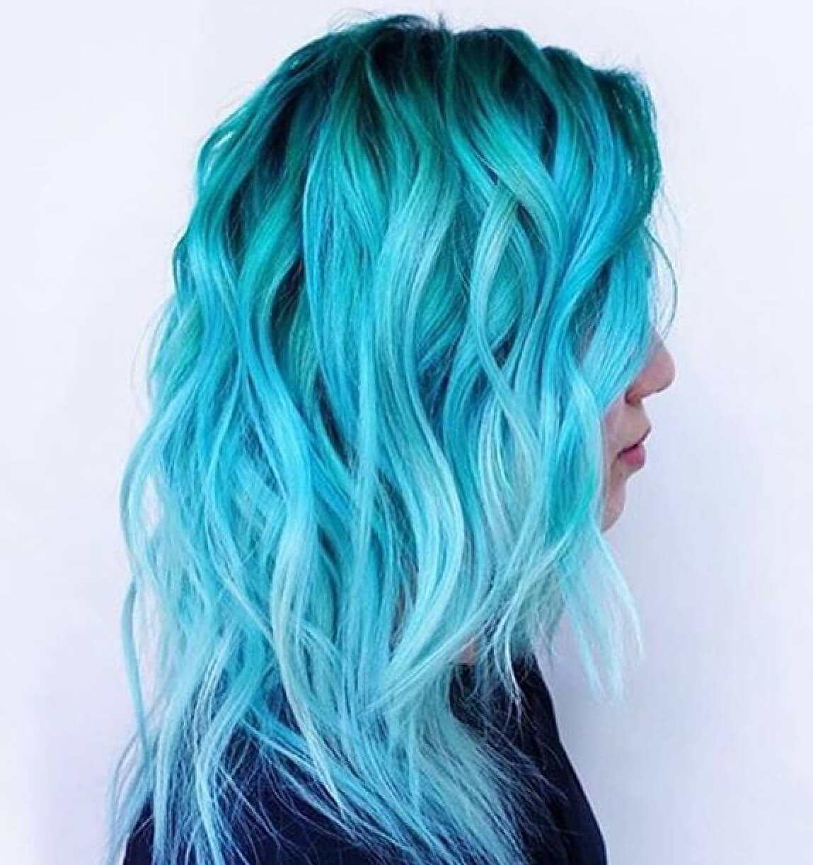Light Blue With Shaded Root