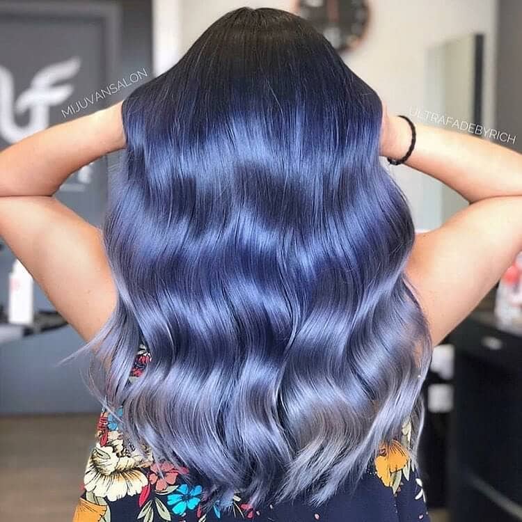 Purple Like Blue Mixed Hair