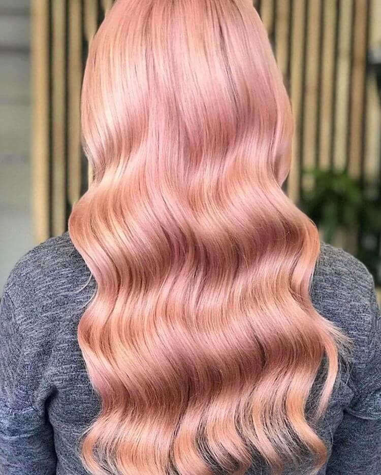 Yummy, Shiny Strawberry Blonde Gold Rose Hair