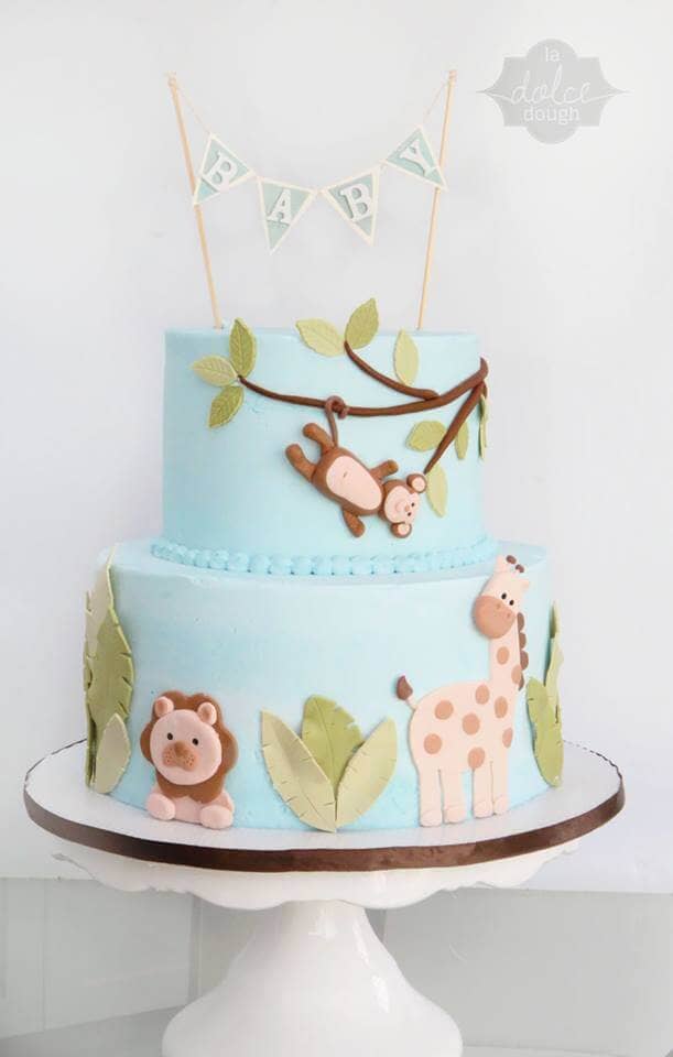 Joyful Jungle Gender Neutral Cake Idea