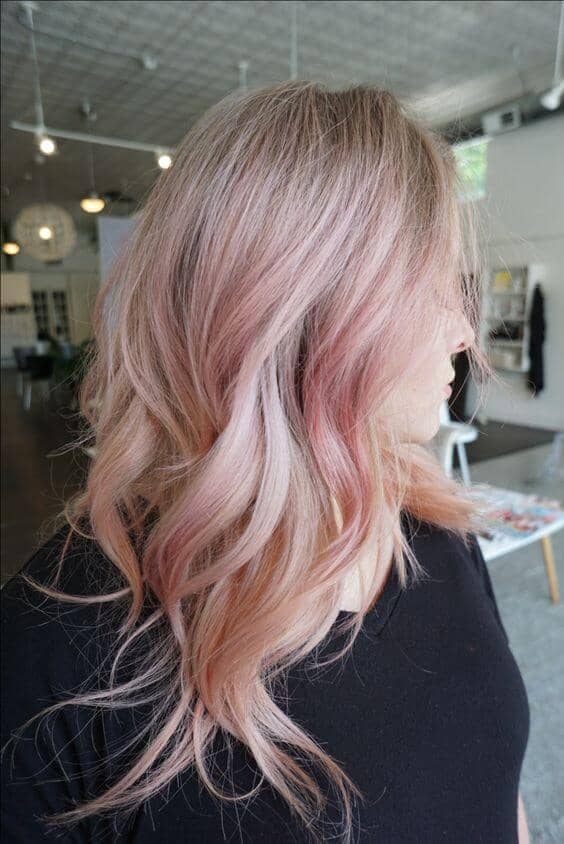 Bright, Beautiful Rose Gold Highlights