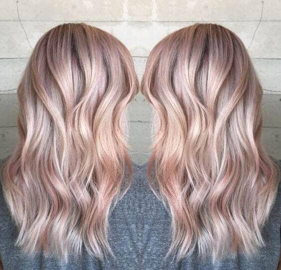 Subtly Rose Gold Highlights in Choppy Layers