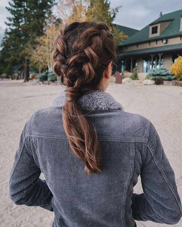 Softly Casual Two Braid/Low Pony Style