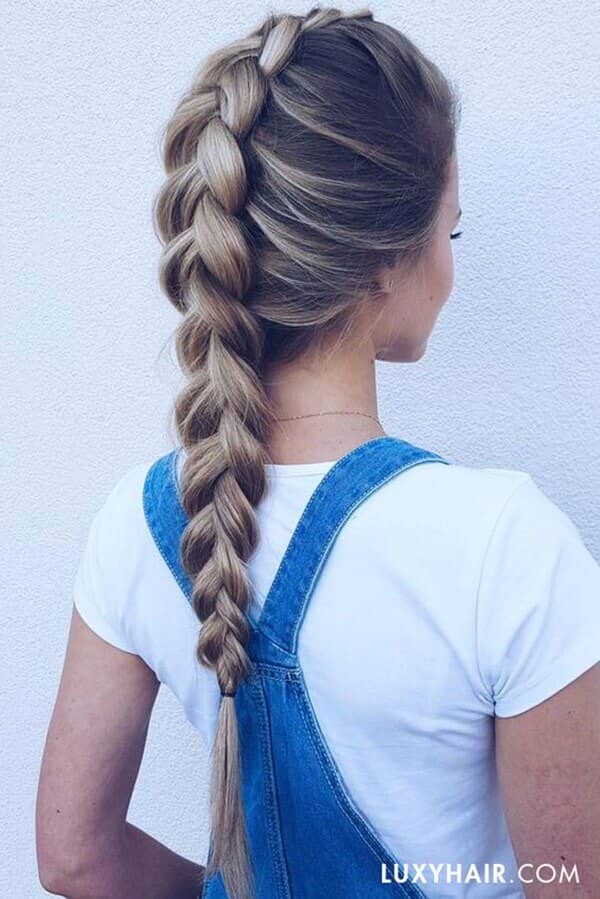 A Single Center Braid from Front to Back