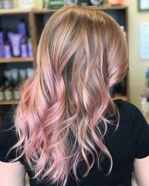 Vibrant Bright and Bold Rose Gold Highlights