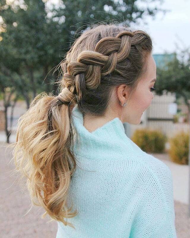 dutch braid hairstyles hairstyle braids braided ponytail loose side try cool glamorous thecuddl