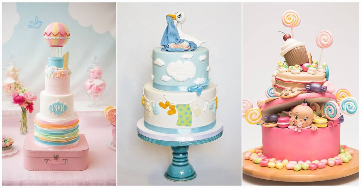 Hedendaags 50 Amazing Baby Shower Cake Ideas that Will Inspire You in 2020 QZ-17