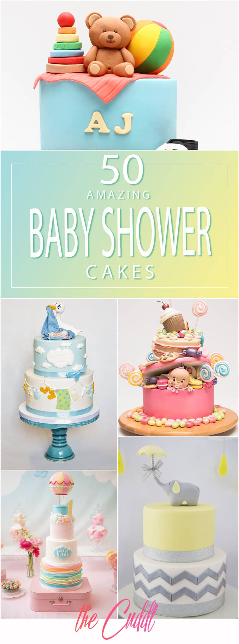 17 Gorgeous Baby Shower Cakes - Cute Baby Shower Ideas