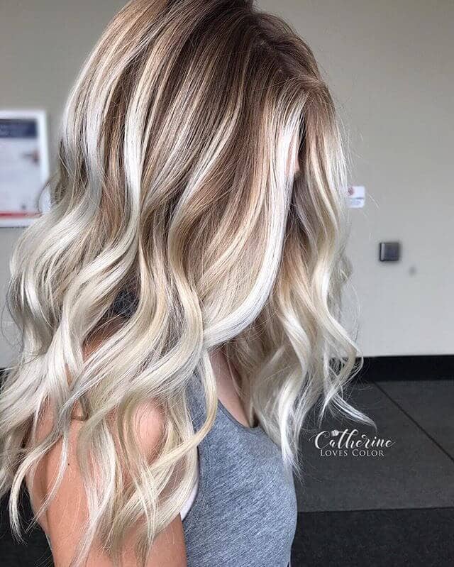 Dark Roots with Platinum Locks