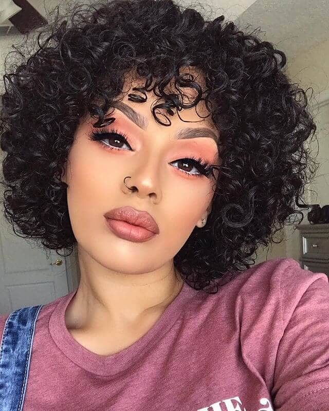 Short Curly Hair that’s Colorful & Classic