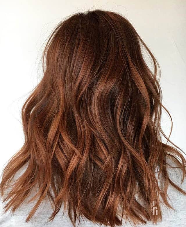 Natural and Soft Sunlit Medium Chestnut Waves