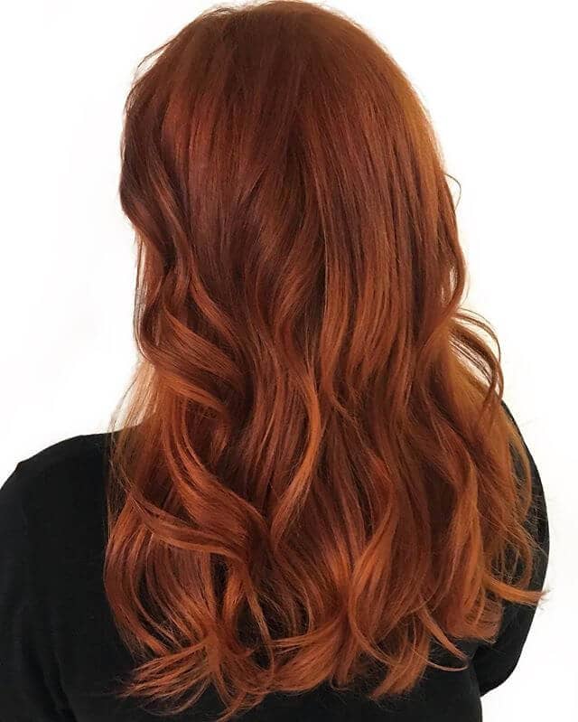 Silky Long Dark Apricot Titian Hair