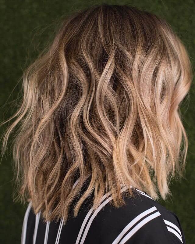 Layered Shag with Beachy Waves