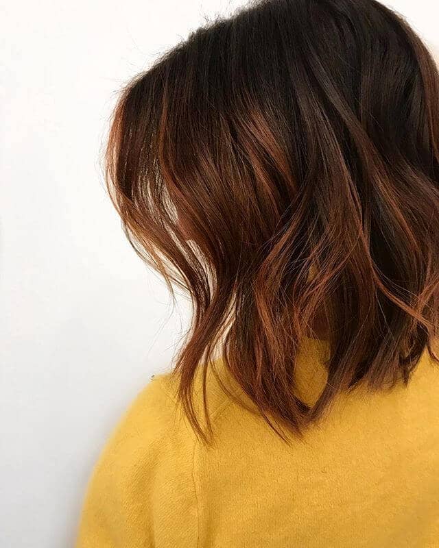 Short and Natural Brown with Golden Nut Hues