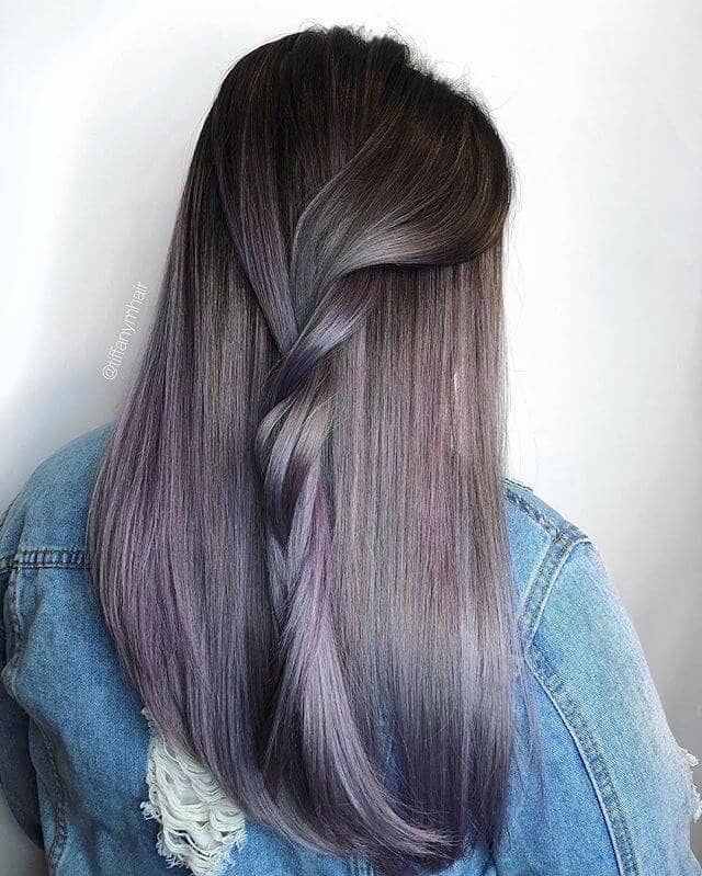 Lovely Lilac and Muted Plum Hair Twist