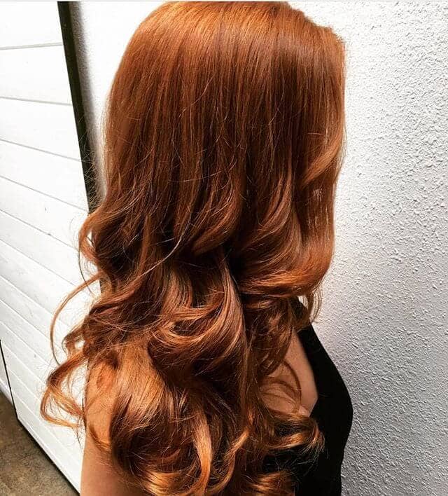 Voluminous Ginger with Golden Copper Highlights