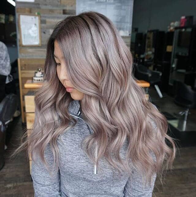 Gorgeous Gray-Toned Rose Gold Hair