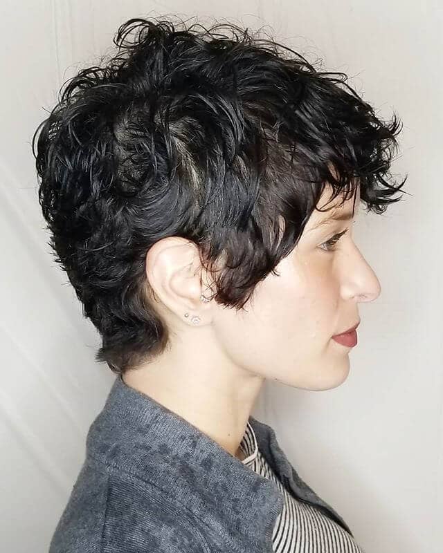 Thick Pixie With Full Side Pieces Pixie Cut