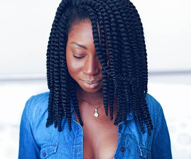 Neat Shoulder Length Crochet Box Braids