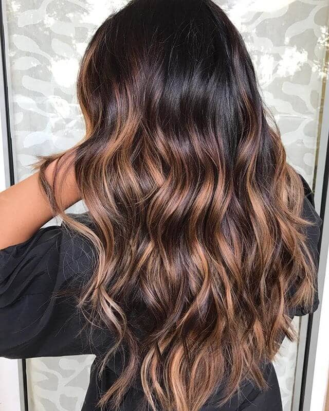 Earthy Brown and Gold Ombre