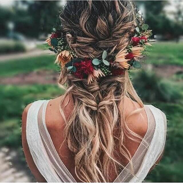 Boho Crown Pull-Through Braid With Waves