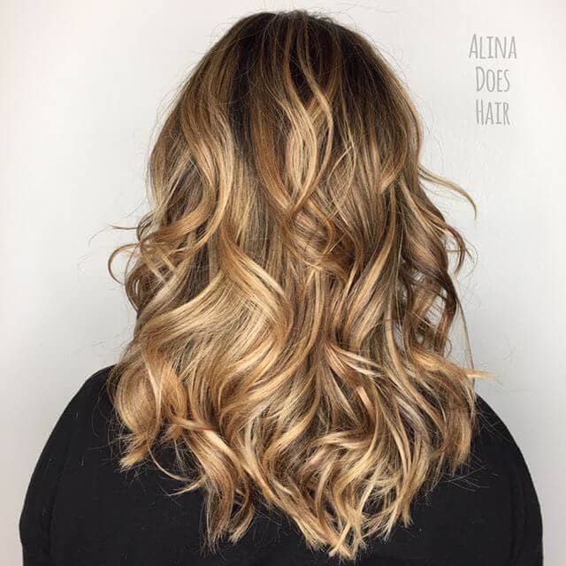 Layered Light Brown with Golden Honey and Caramel Highlights