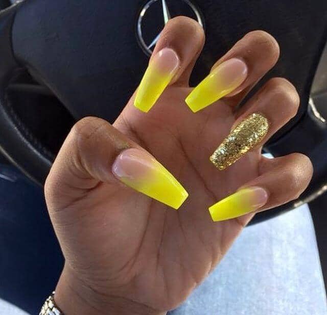 50 Gorgeous Yellow Acrylic Nails To Spice Up Your Fashion In