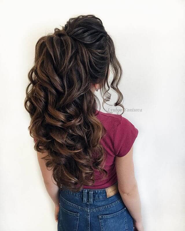 Waterfall Curls For a Mermaid Bride