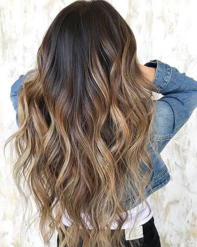 Effortless Long Wavy Layers for a Layered Haircut