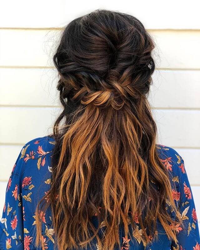 Low Cross Braid And Boho Beach Tresses