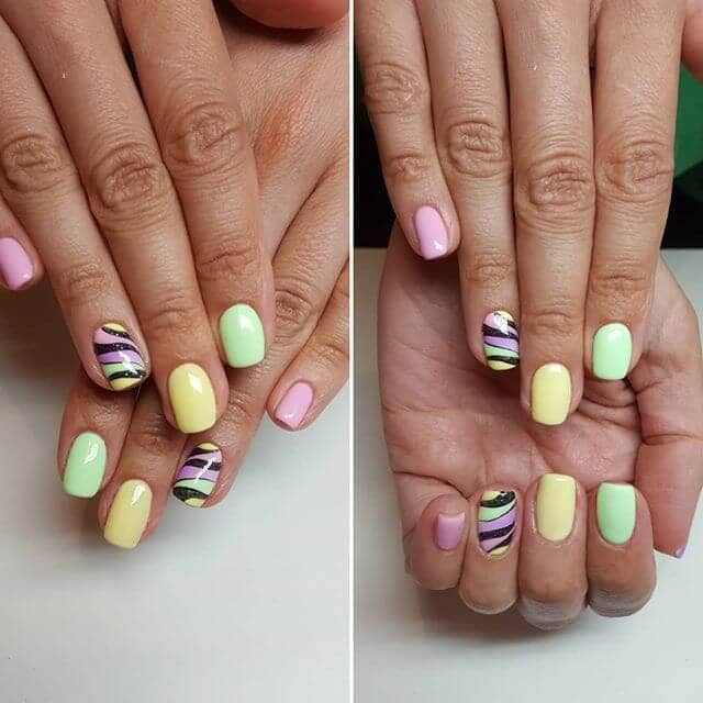 Short Sweet Nails in Candy Colors