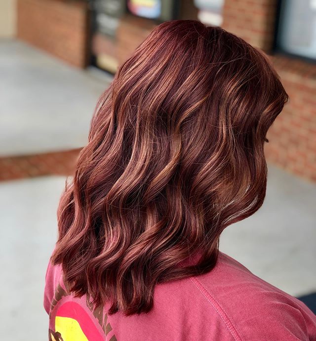 Auburn Hair With Soft Waves