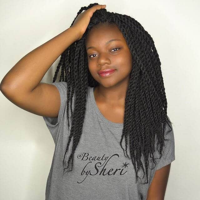 Senegalese Twists with Kinky Marley Hair