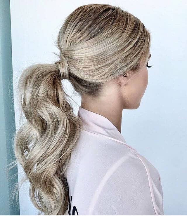 Curled and Perky Ponytail Style Lift
