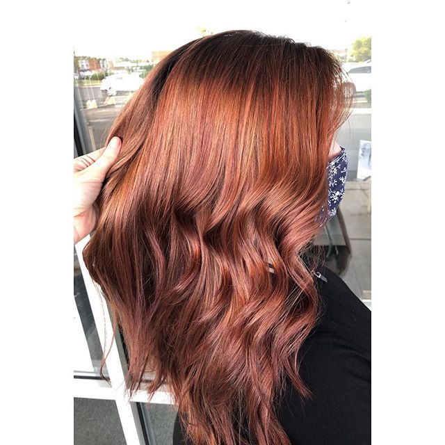 Chestnut Brown And Auburn Ombre Hair
