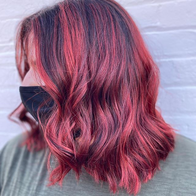 Black And Red Ombre Hair