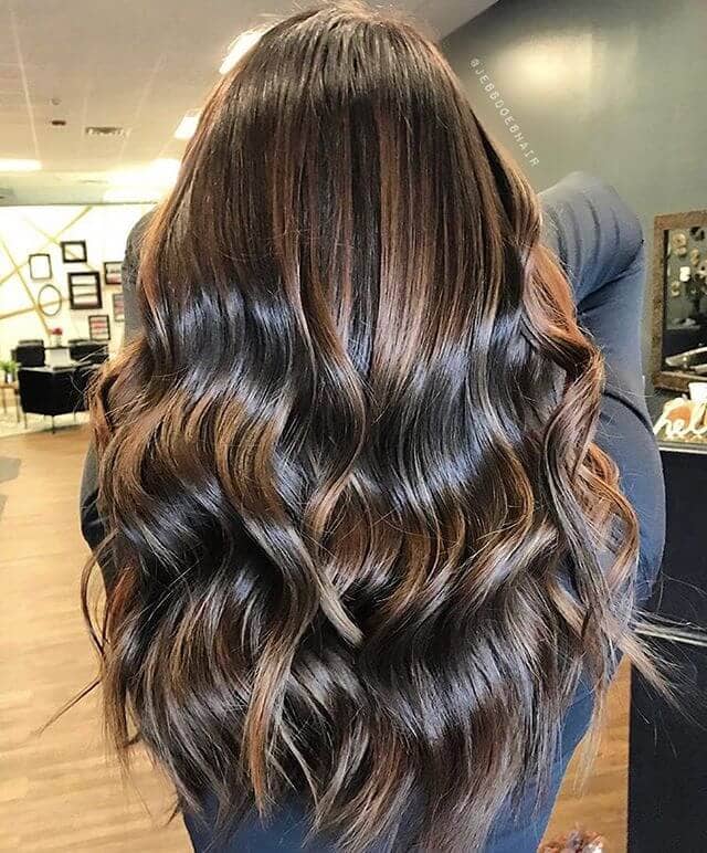 Ultra Shiny Curls With Chocolate And Caramel Tones