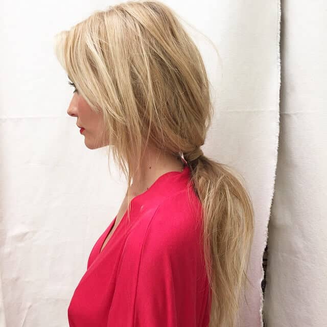 Artfully Messy Low Ponytail Styles