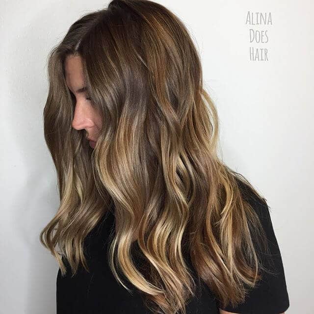 Pretty Light Brown Balayage Hair