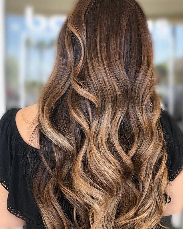 caramel brunette hair color