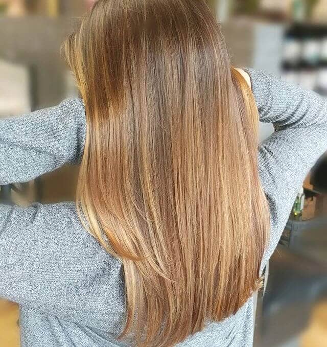 Straight Locks With Light Brown Tones