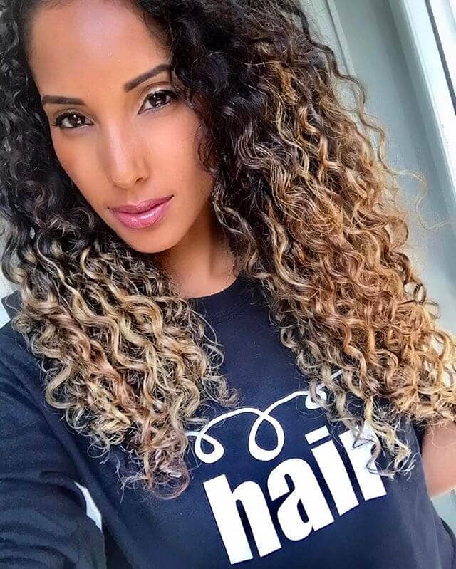 Eye-Catching Ombre Curls Brown Hair