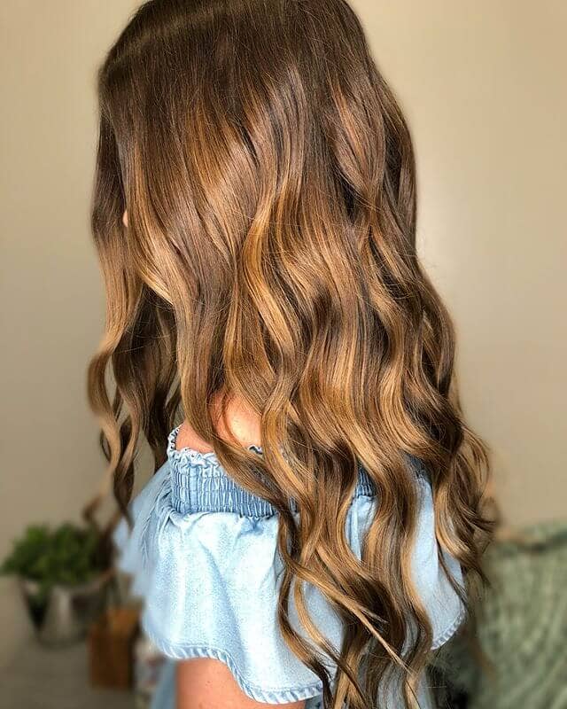 Princess Glam Balayage Amber Highlights