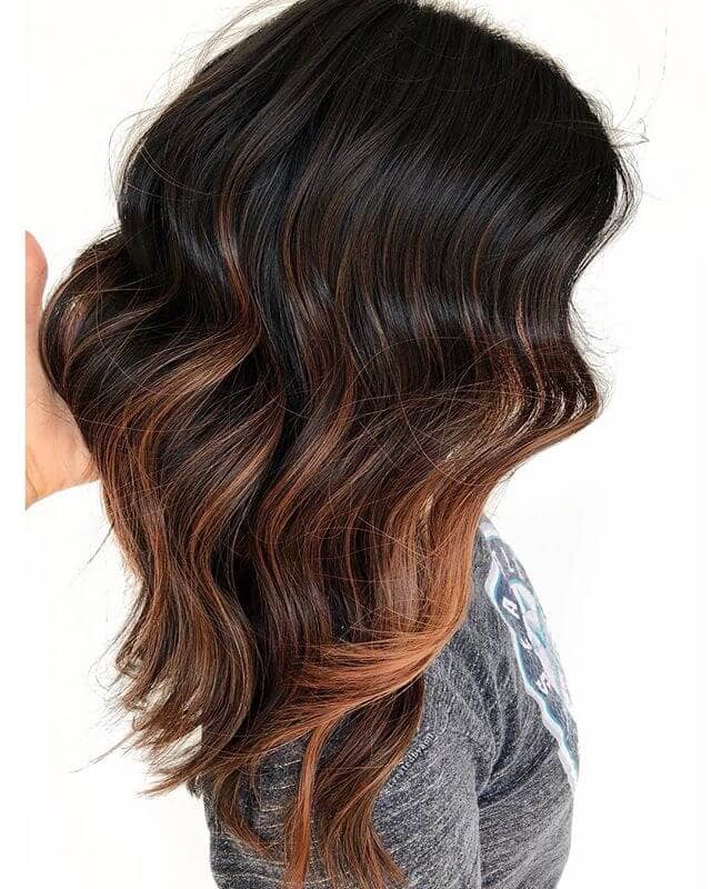 Warmly Toned Waves Of Dark Brown Hair Color Ideas