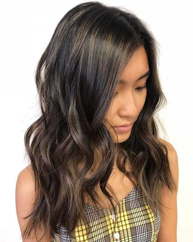 Subtle Ash-Toned Brunette Fall Hair Color