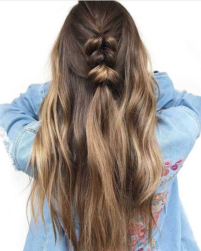 Long Hair With Unique Braid Detail