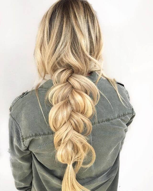 Vikings Inspired Blond Chunky Braid