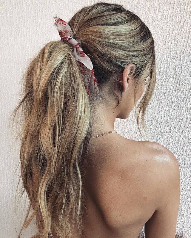 Quick and Cheery Color Splash Ponytail