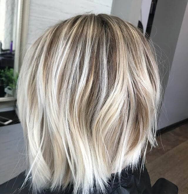 White Blonde With Gold And Silver Accents
