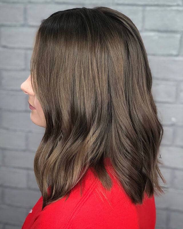 Chic Yet Low Maintenance Dark Brown Hair Color for Women